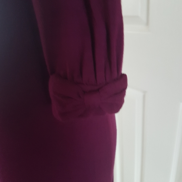 ⭐Vintage⭐Romantic Maroune purple dress - Picture 4 of 5